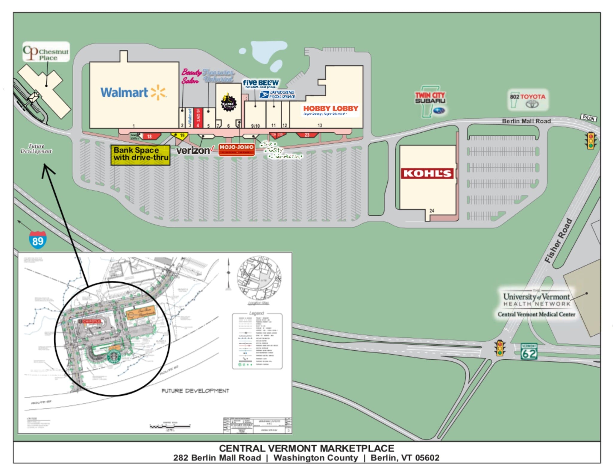 282 Berlin Mall Rd, Berlin, VT à louer Plan de site– Image 1 sur 1