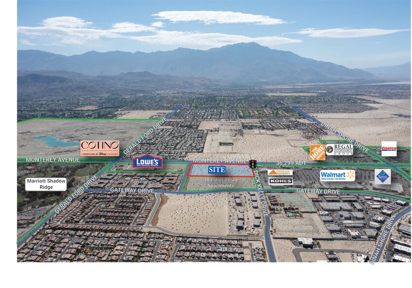 SEC Monterey Ave & Dick Kelly Dr, Palm Desert, CA à vendre - Photo de l’immeuble – Image 2 sur 4