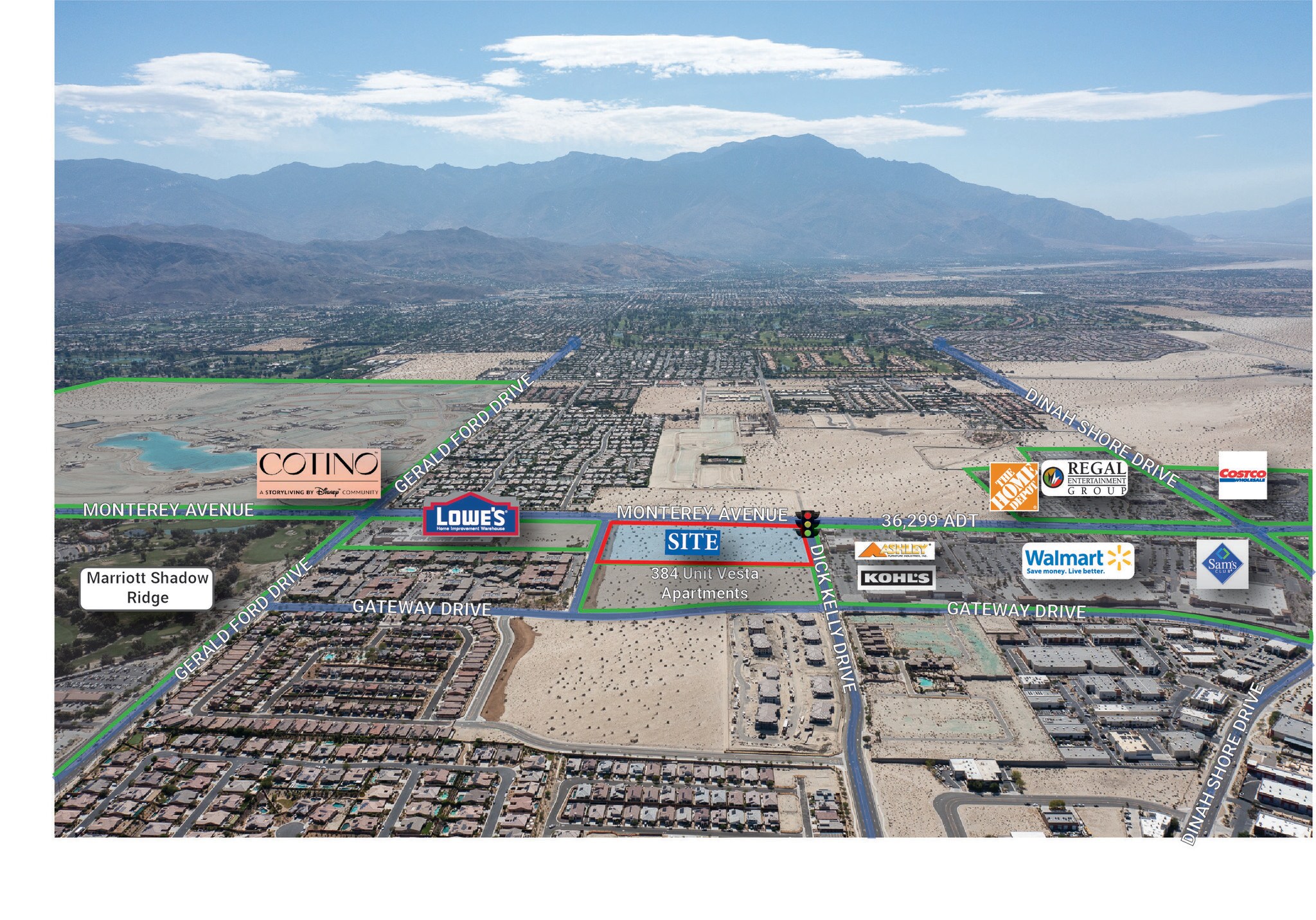 SEC Monterey Ave & Dick Kelly Dr, Palm Desert, CA à vendre Photo de l’immeuble– Image 1 sur 4