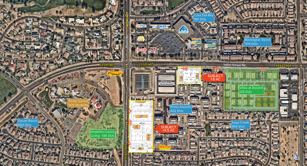 SEC Indian School & Dysart, Avondale, AZ à louer - Photo de l’immeuble – Image 1 sur 5