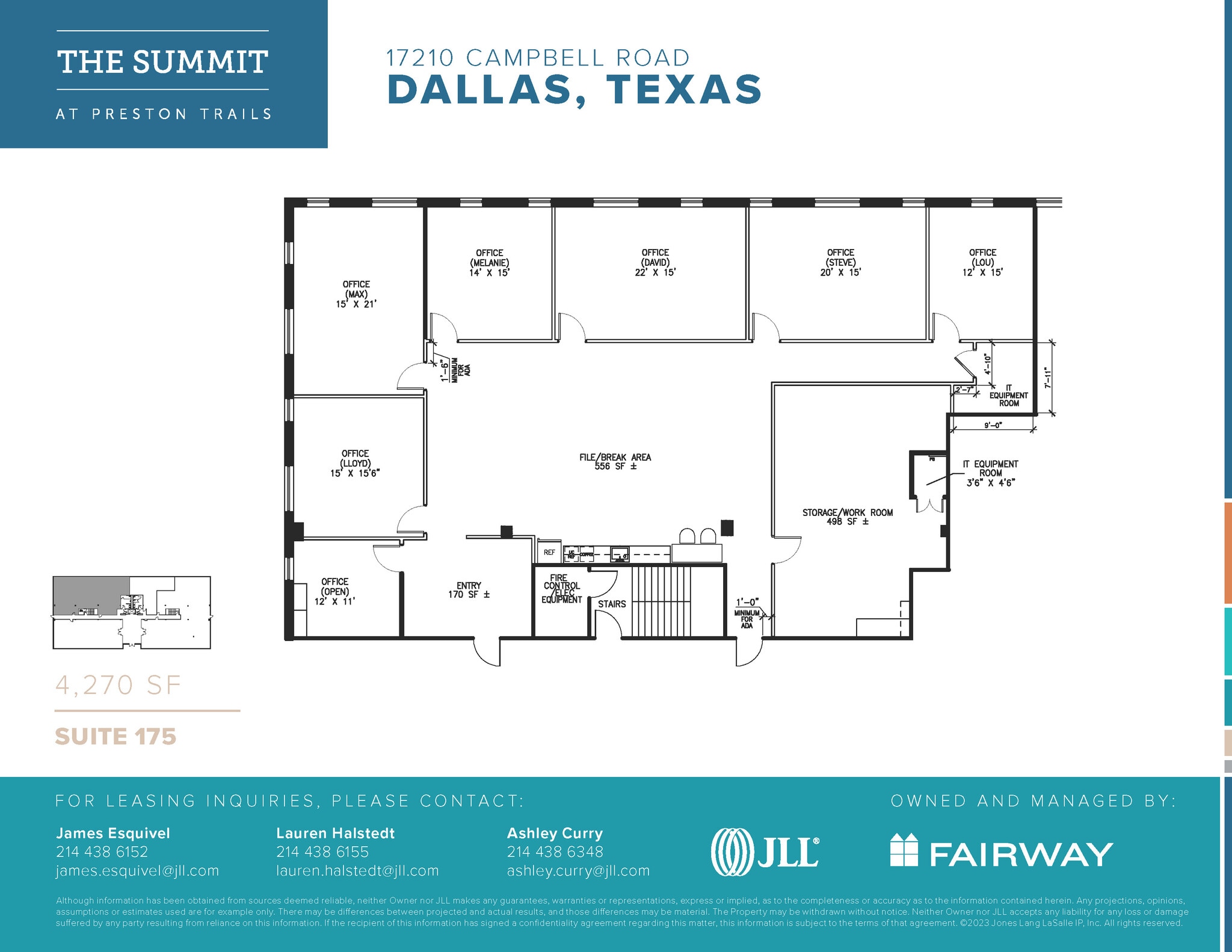 17101 Preston Rd, Dallas, TX à louer Plan d’étage– Image 1 sur 1