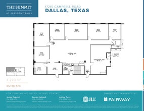 17101 Preston Rd, Dallas, TX à louer Plan d’étage– Image 1 sur 1