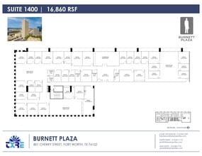 801 Cherry St, Fort Worth, TX à louer Plan d’étage– Image 1 sur 1
