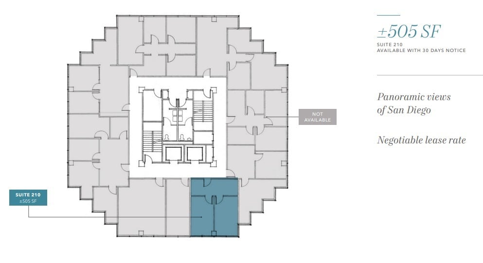 3180 University Ave, San Diego, CA à louer Plan d’étage– Image 1 sur 1