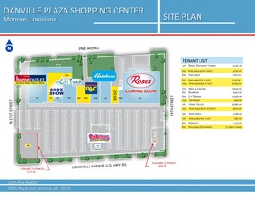 1900-2020 Louisville Ave, Monroe, LA à louer Plan de site– Image 2 sur 3