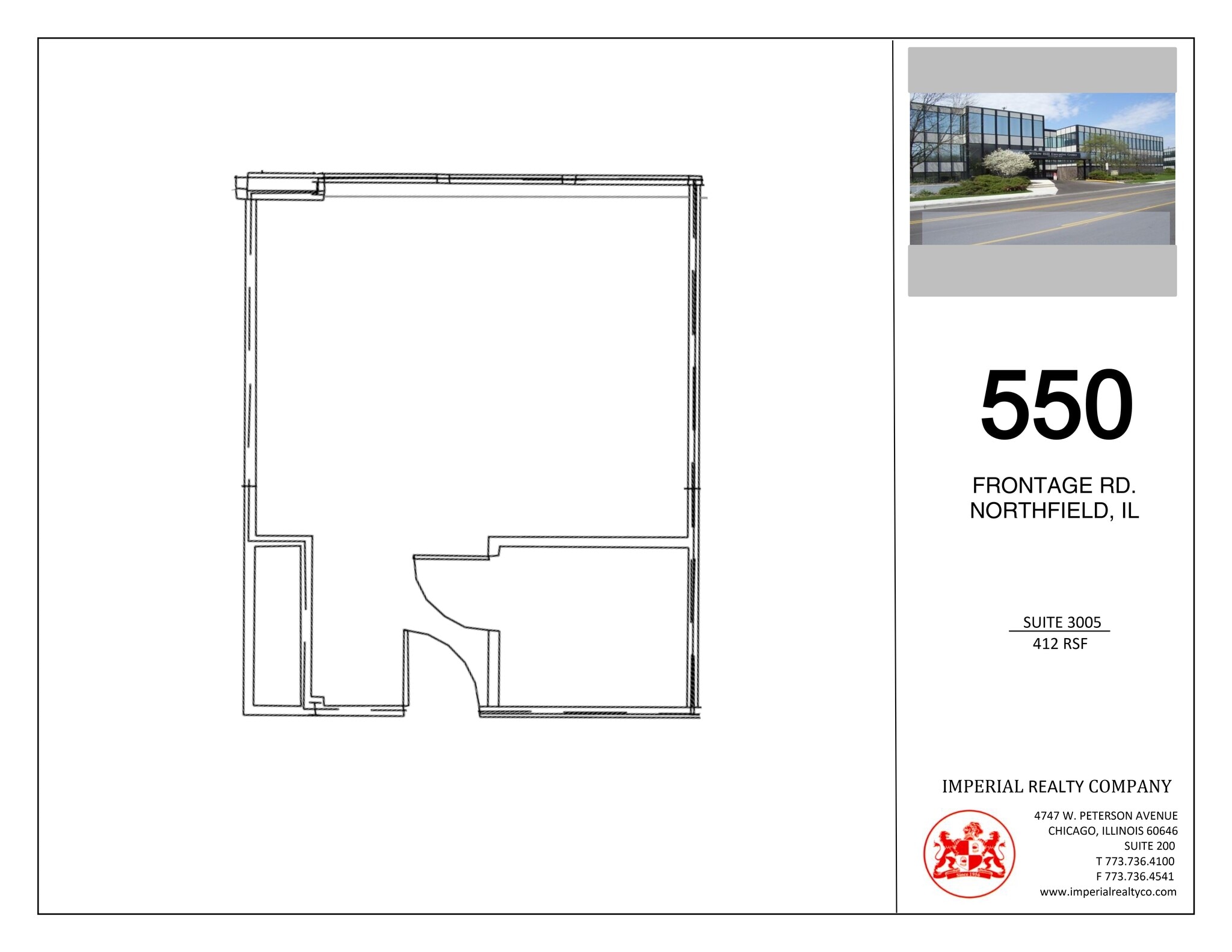 540-550 W Frontage Rd, Northfield, IL à louer Plan de site– Image 1 sur 1