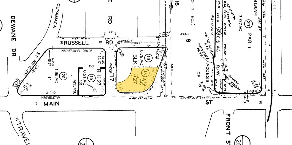 1202 Main St, El Cajon, CA à louer - Plan cadastral – Image 3 sur 3