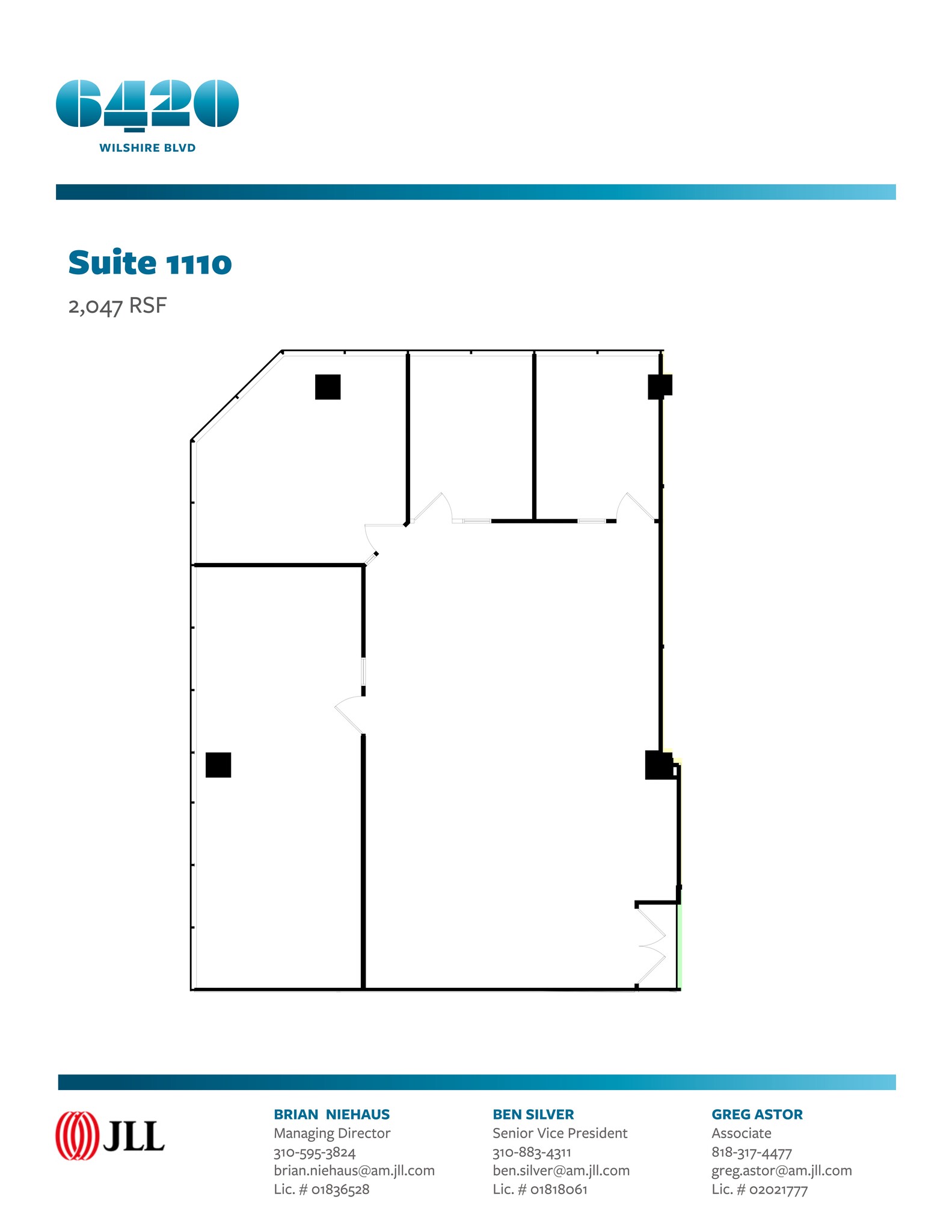 6420 Wilshire Blvd, Los Angeles, CA à louer Plan de site– Image 1 sur 1