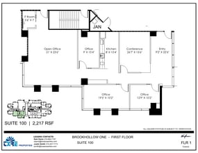 2301 E Lamar Blvd, Arlington, TX à louer Plan d’étage– Image 1 sur 2