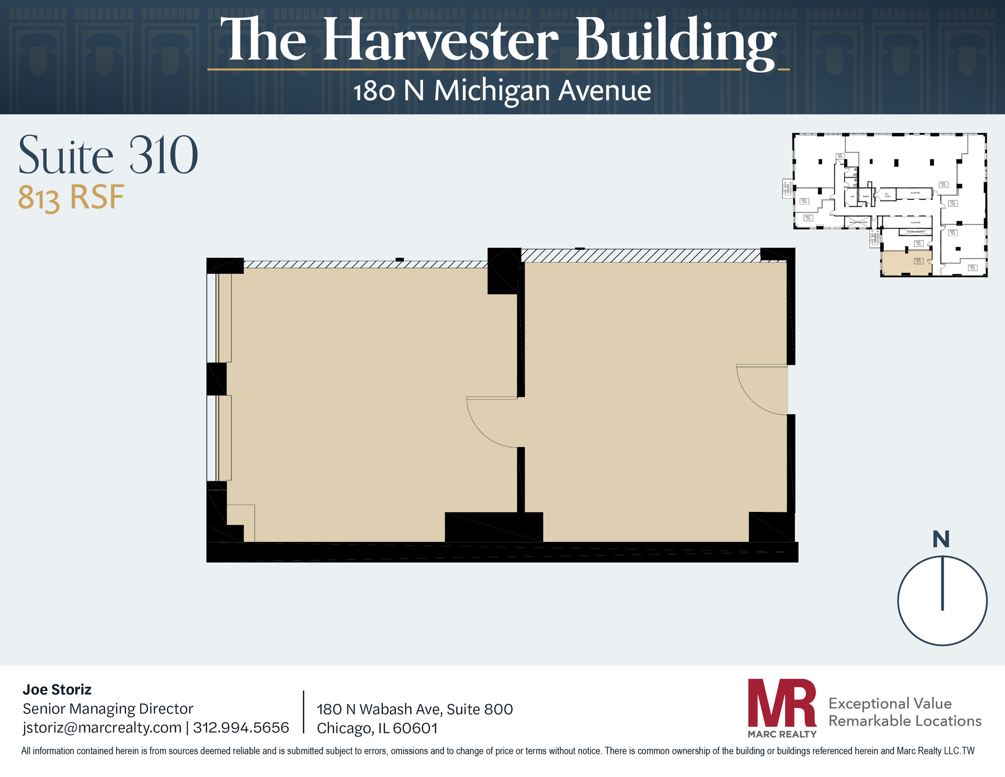 180 N Michigan Ave, Chicago, IL à louer Plan d’étage– Image 1 sur 3