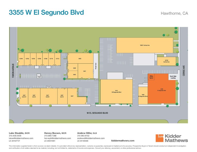 3355 W El Segundo Blvd, Hawthorne, CA à louer - Plan de site – Image 3 sur 9