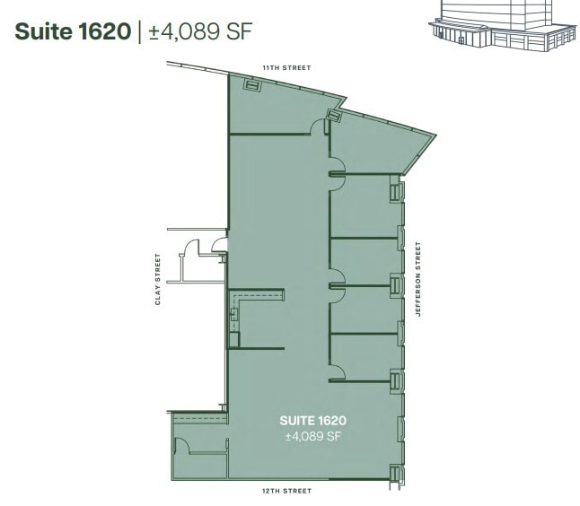 555 12th St, Oakland, CA à louer Plan d’étage– Image 1 sur 3