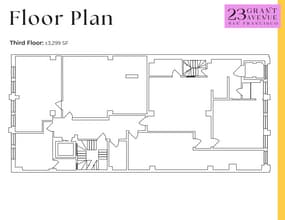 21 Grant Ave, San Francisco, CA à louer Plan d’étage– Image 1 sur 1
