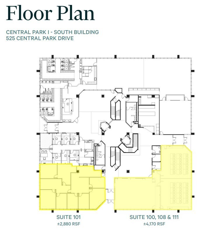 525 Central Park Dr, Oklahoma City, OK à louer Plan d’étage– Image 1 sur 1