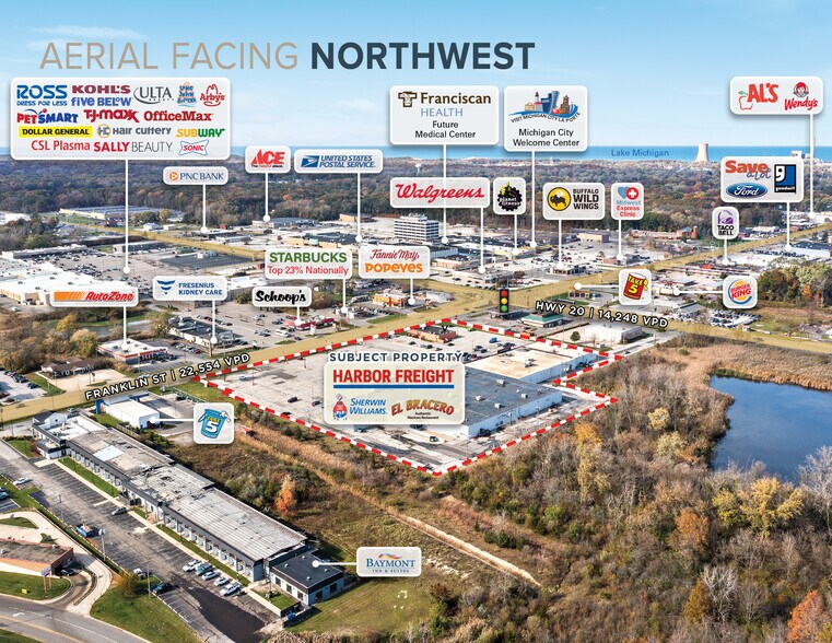 4100-4112 Franklin St, Michigan City, IN à vendre - Photo de l’immeuble – Image 3 sur 10