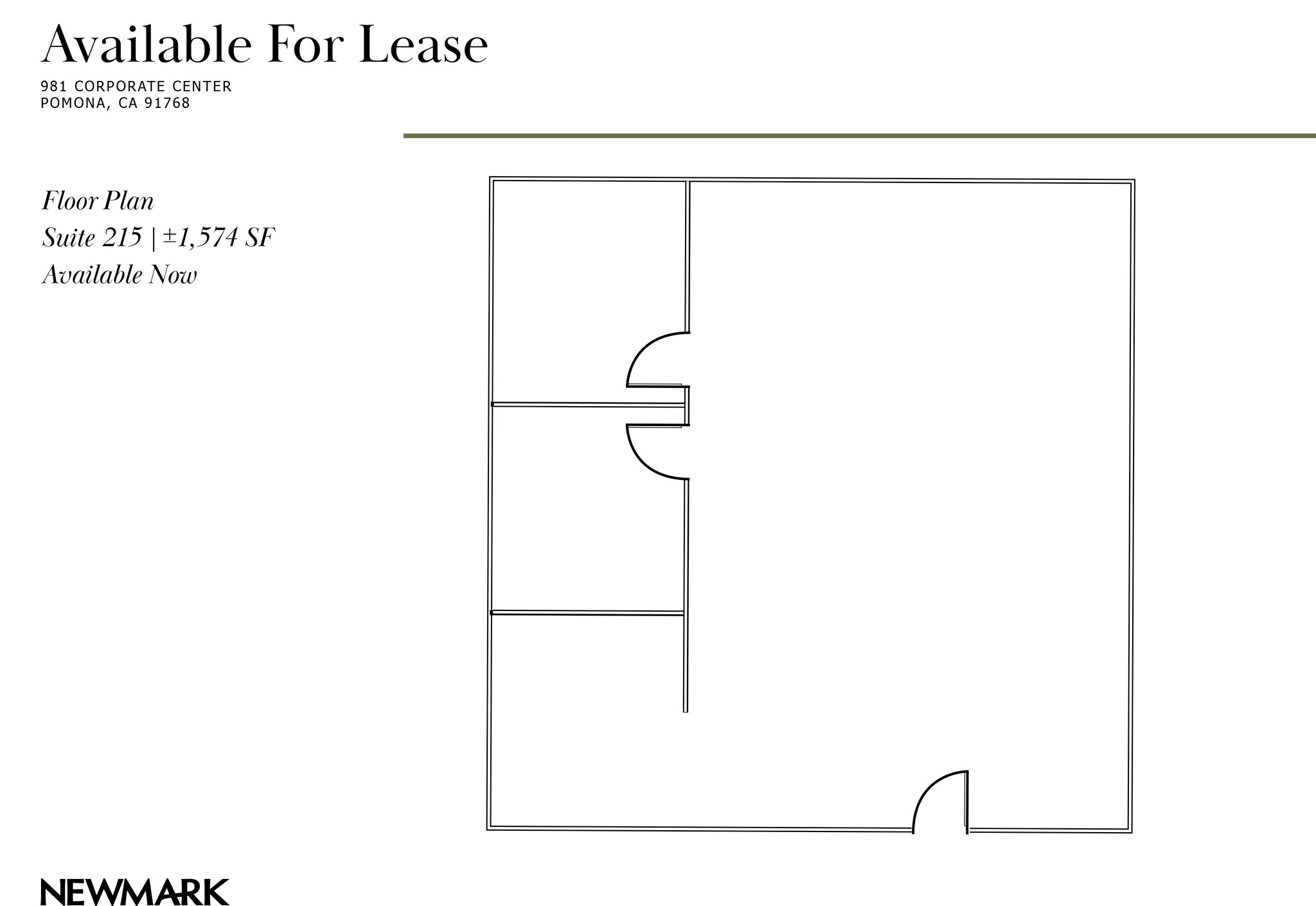 981 Corporate Center Dr, Pomona, CA à louer Plan d’étage– Image 1 sur 1