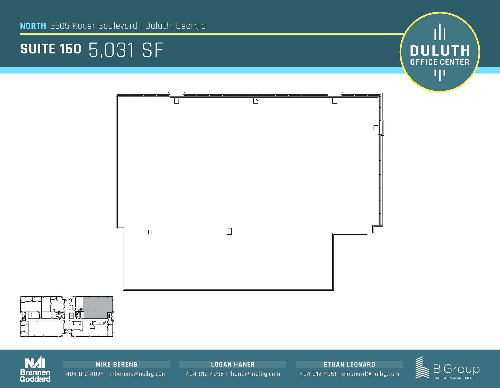 3505 Koger Blvd, Duluth, GA à louer Plan d’étage– Image 1 sur 1