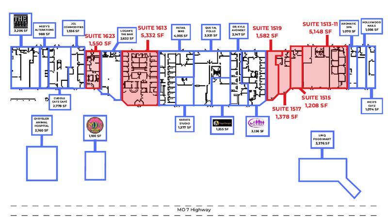 1501-1715 SW 7 Hwy, Blue Springs, MO à louer Plan de site– Image 1 sur 1