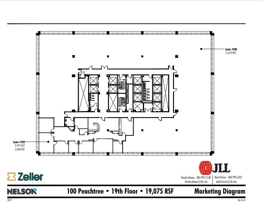 100 Peachtree St NW, Atlanta, GA à louer Plan d’étage– Image 1 sur 1