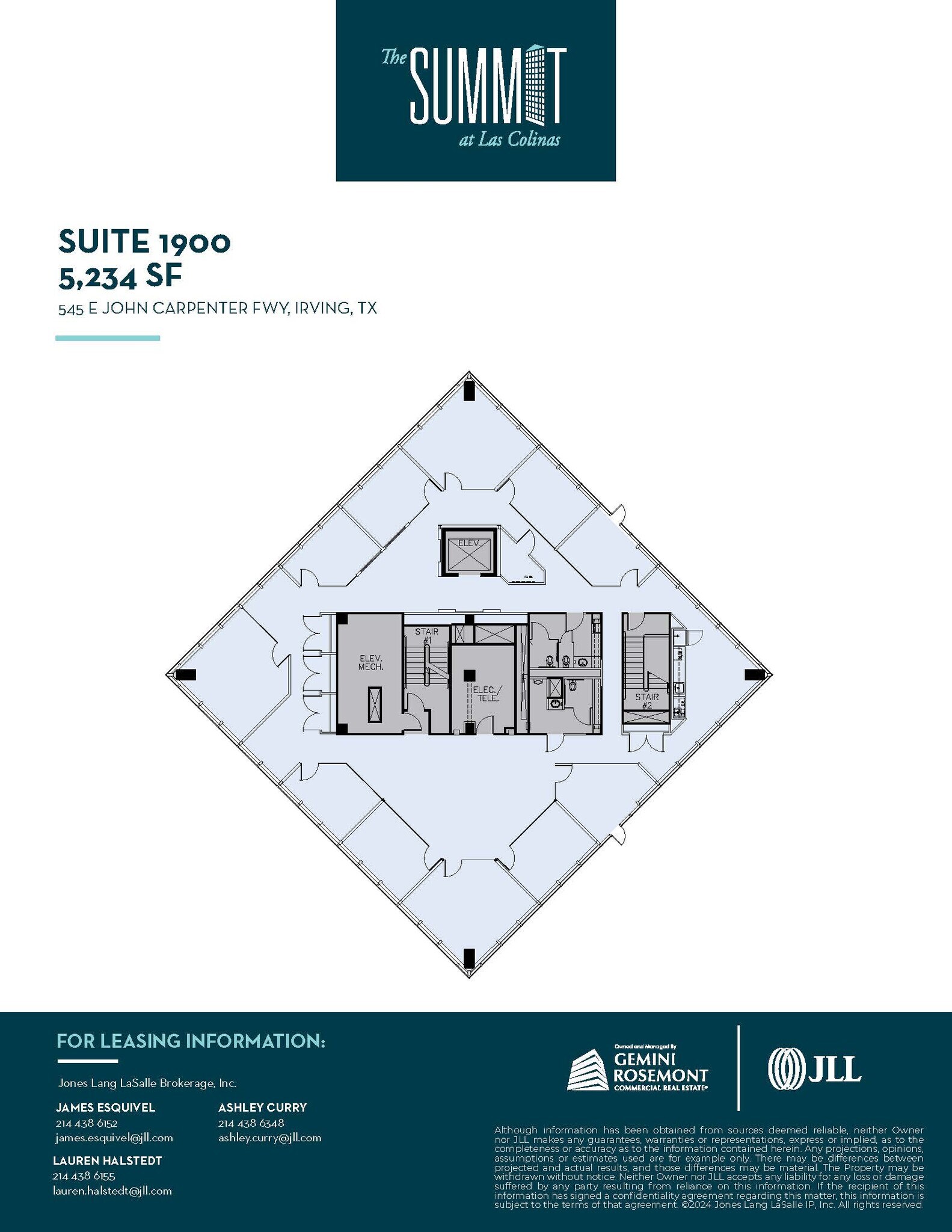 545 E John Carpenter Fwy, Irving, TX à louer Plan d’étage– Image 1 sur 1