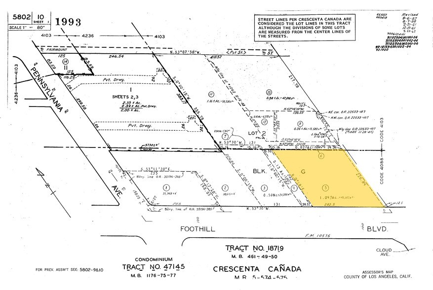 3115 Foothill Blvd, La Crescenta, CA à louer - Plan cadastral – Image 2 sur 5