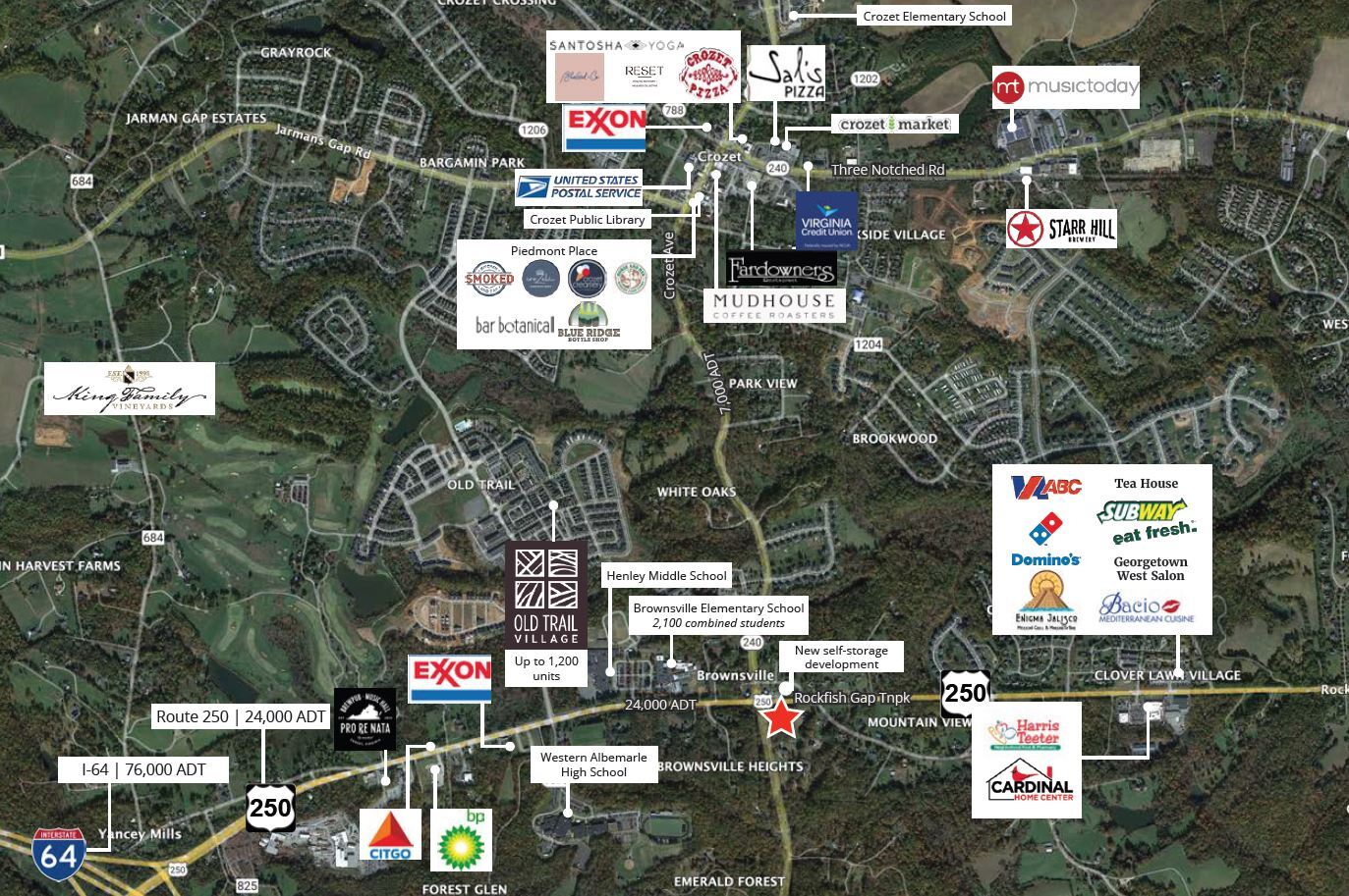 Rt 250, Charlottesville, VA à vendre Aérien– Image 1 sur 3