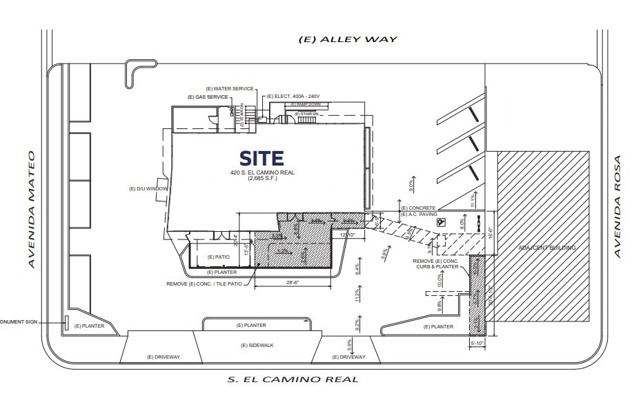 420 S El Camino Real, San Clemente, CA à louer Plan de site– Image 1 sur 1