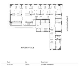 8120 Woodmont Ave, Bethesda, MD à louer Plan d’étage– Image 1 sur 1
