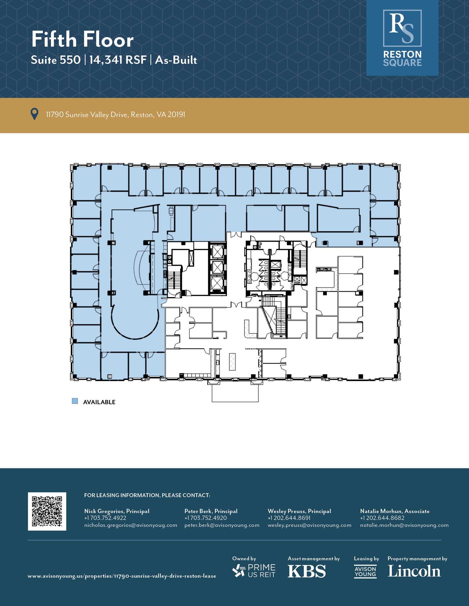11790 Sunrise Valley Dr, Reston, VA à louer Plan d’étage– Image 1 sur 1
