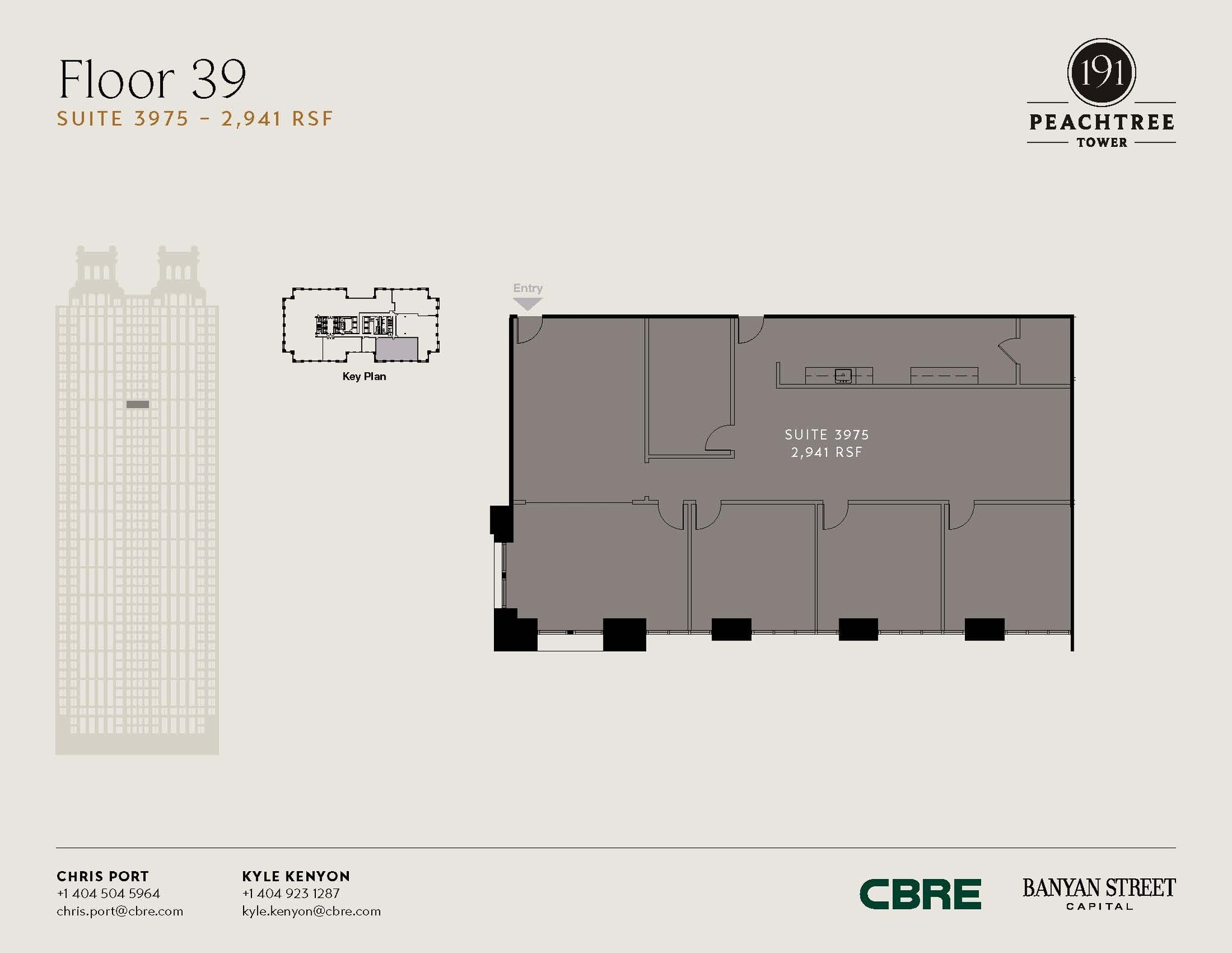 191 Peachtree St NE, Atlanta, GA à louer Plan d’étage– Image 1 sur 1