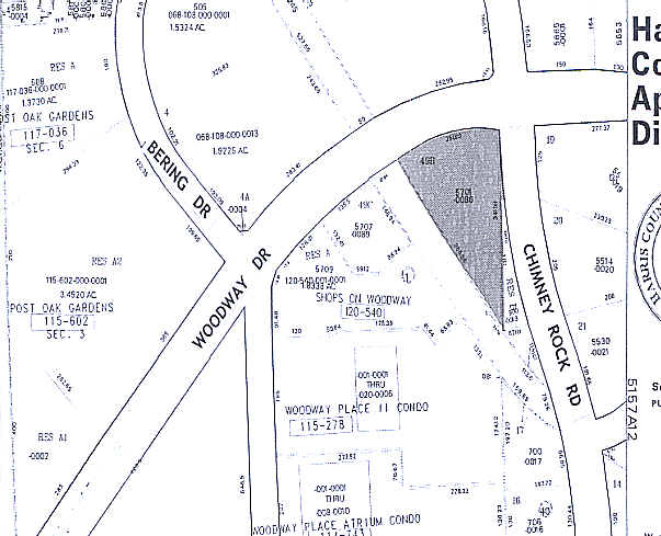 5701 Woodway Dr, Houston, TX à louer - Plan cadastral – Image 2 sur 4
