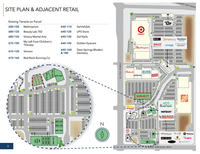 Deer Springs & N 5th St, North Las Vegas, NV à louer - Plan de site – Image 3 sur 3