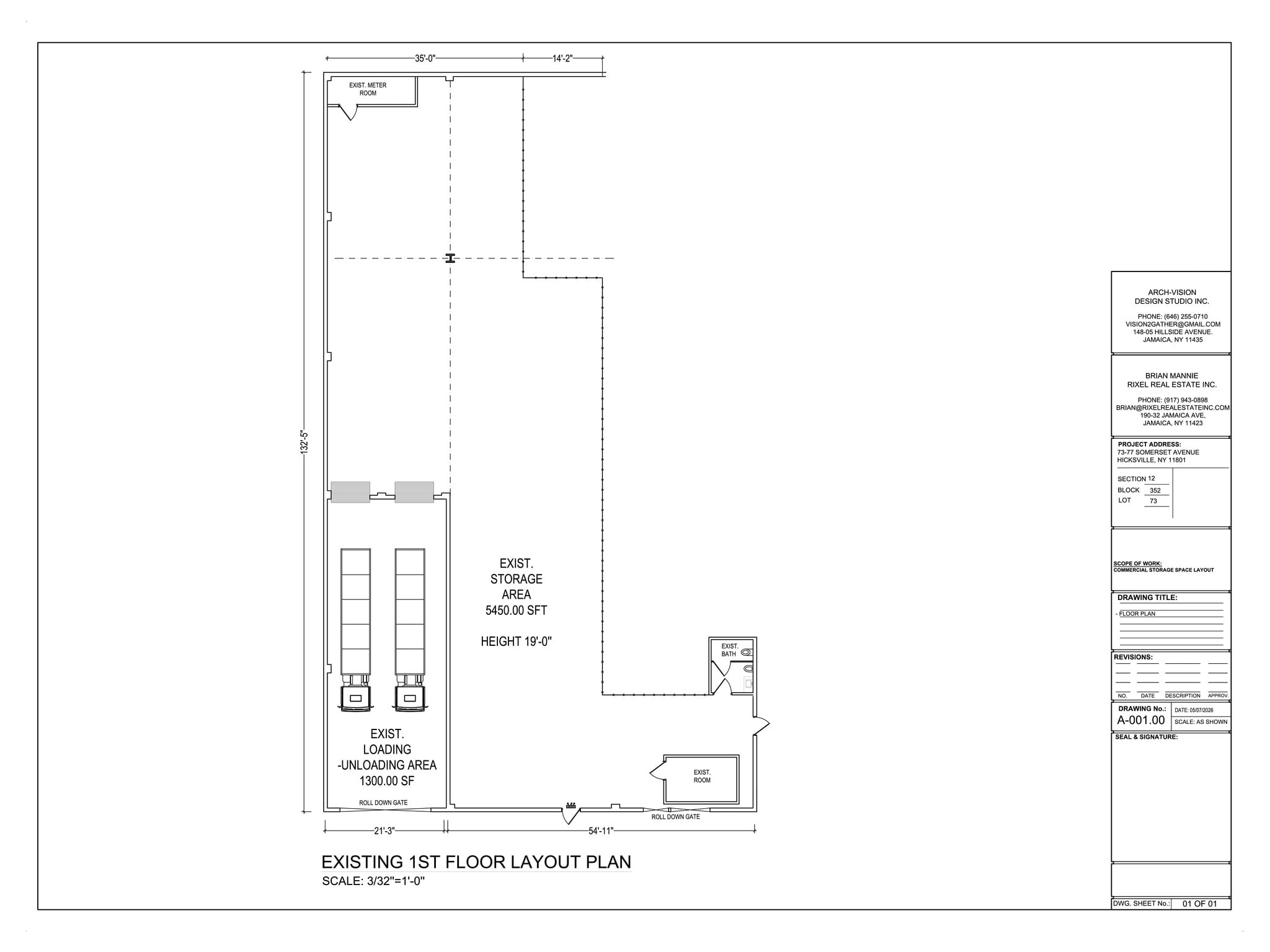 73-77 Somerset Ave, Hicksville, NY à louer Plan de site– Image 1 sur 1