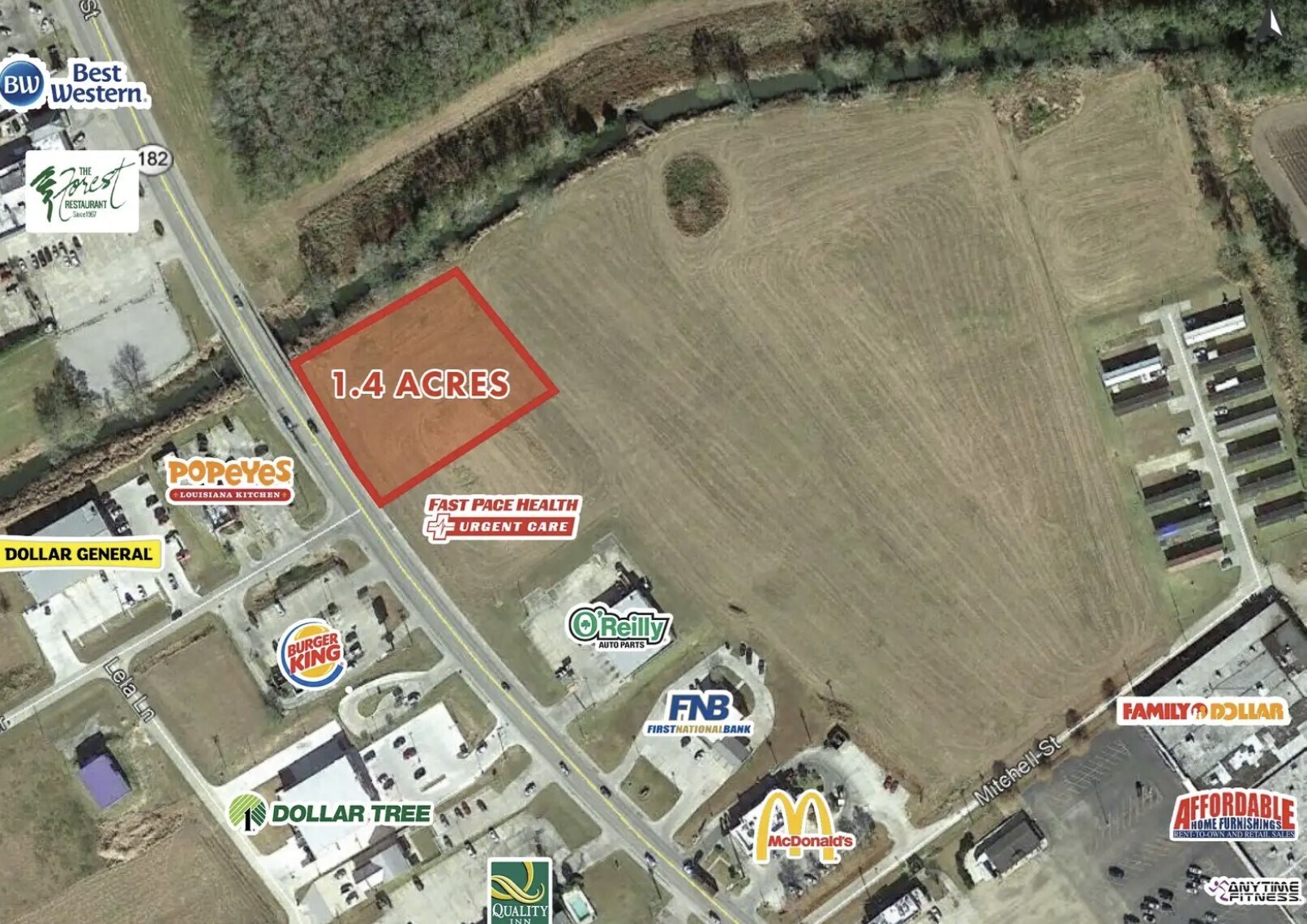 1910 Main Street-1.40 Acres, Franklin, LA à vendre Photo principale– Image 1 sur 3