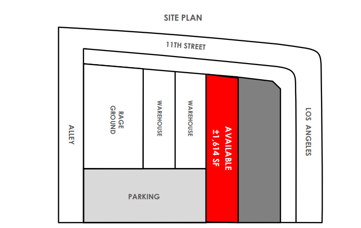 120-128 E 11th St, Los Angeles, CA à louer Plan de site– Image 1 sur 1