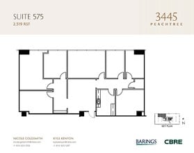 3445 Peachtree Rd NE, Atlanta, GA à louer Plan d’étage– Image 1 sur 1