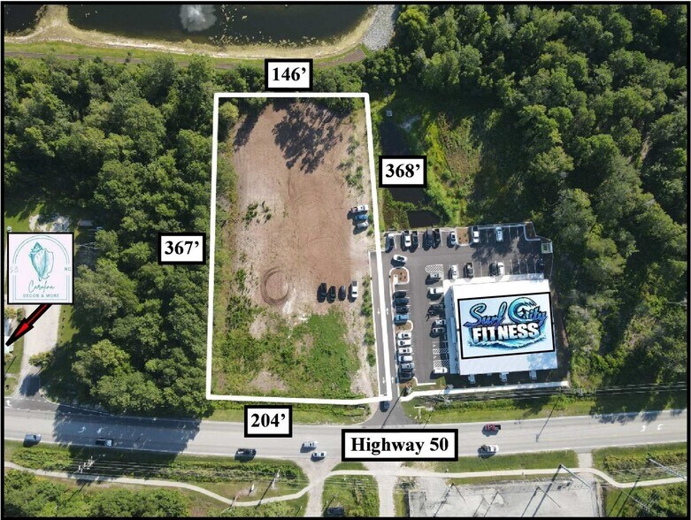 14150 Highway 50, Surf City, NC à vendre - Aérien – Image 1 sur 2