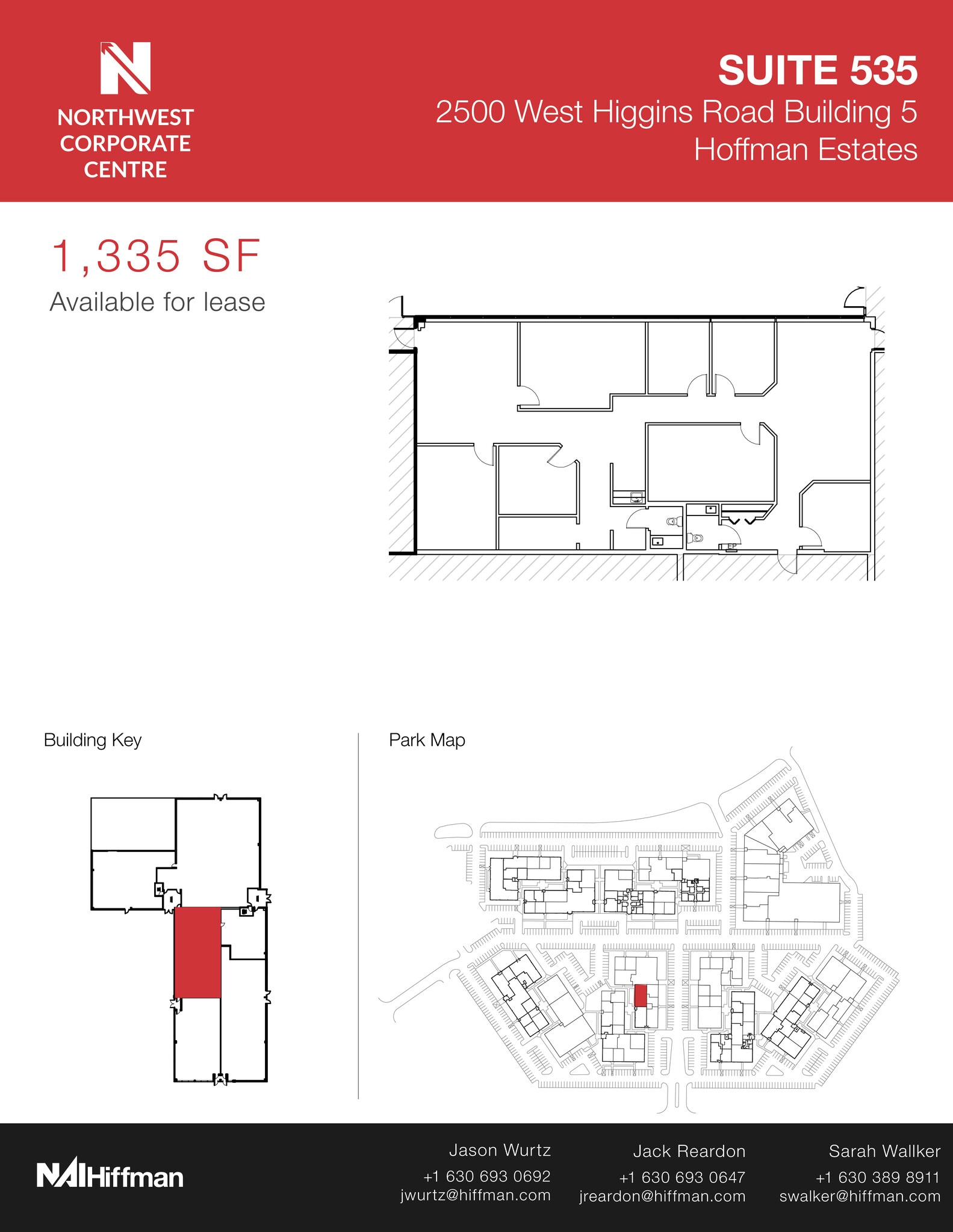 2500 W Higgins Rd, Hoffman Estates, IL à louer Plan d’étage– Image 1 sur 1