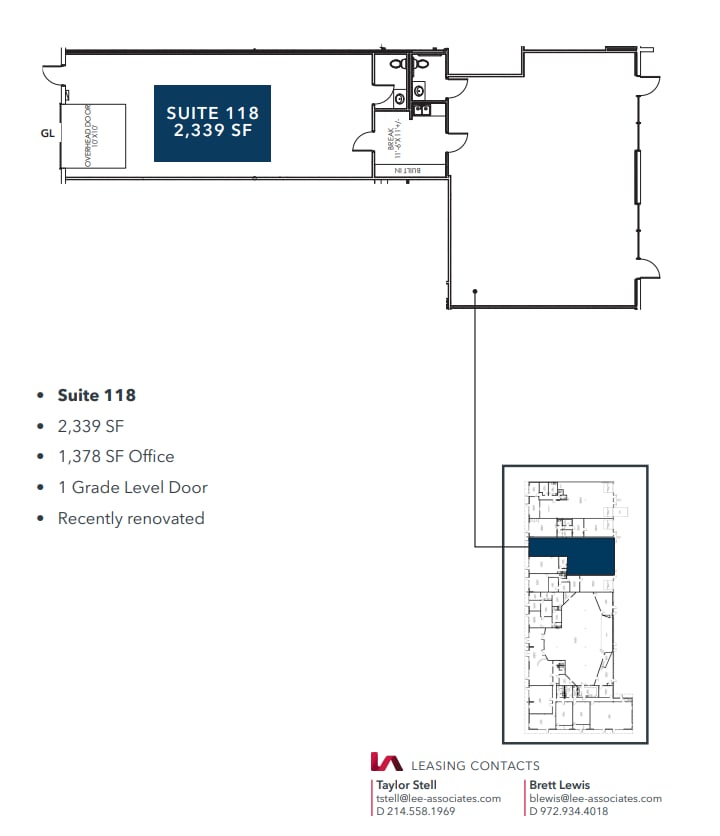 11550 Plano Rd, Dallas, TX à louer Plan d’étage– Image 1 sur 1