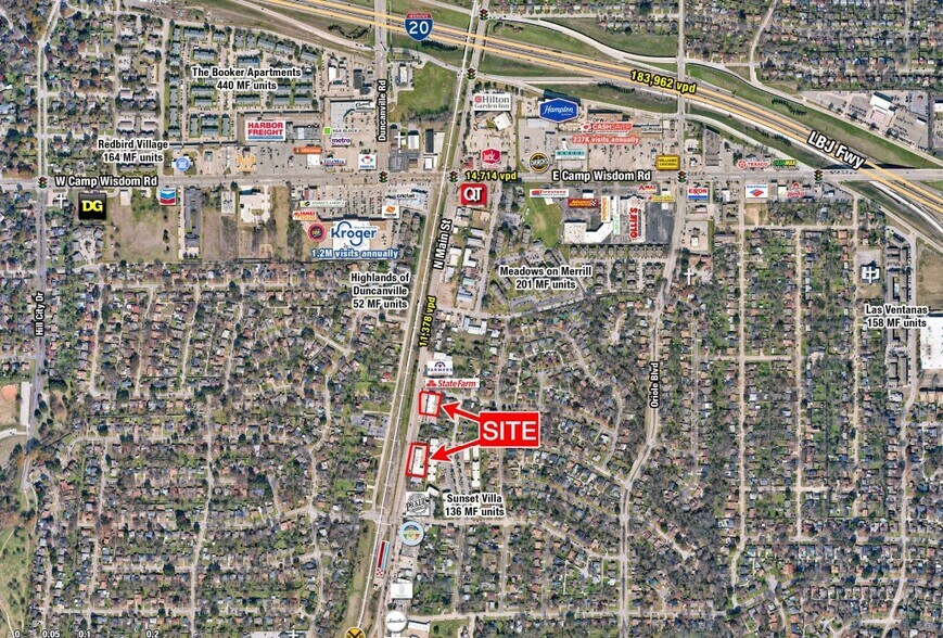 424-444 N Main St, Duncanville, TX à louer - Aérien – Image 3 sur 4