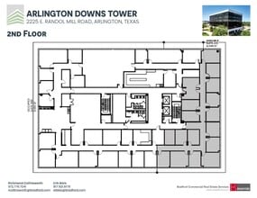 2225 E Randol Mill Rd, Arlington, TX à louer Plan d’étage– Image 2 sur 2