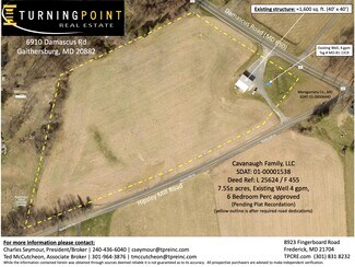 Plus de détails pour 6910 Damascus Rd, Gaithersburg, MD - Terrain à vendre