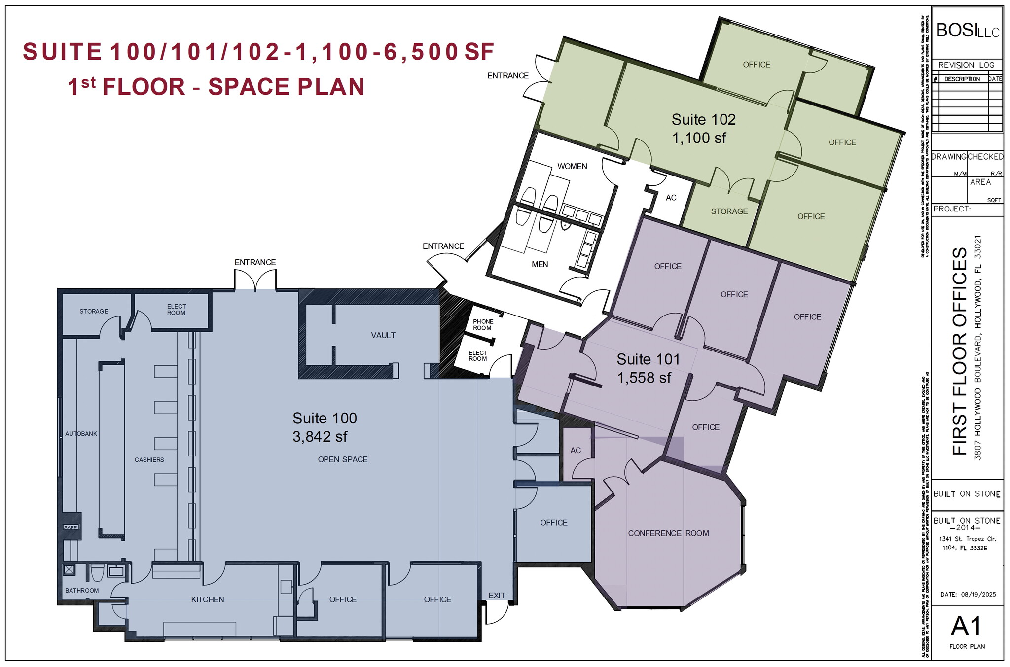 3801 Hollywood Blvd, Hollywood, FL à louer Plan d’étage– Image 1 sur 1