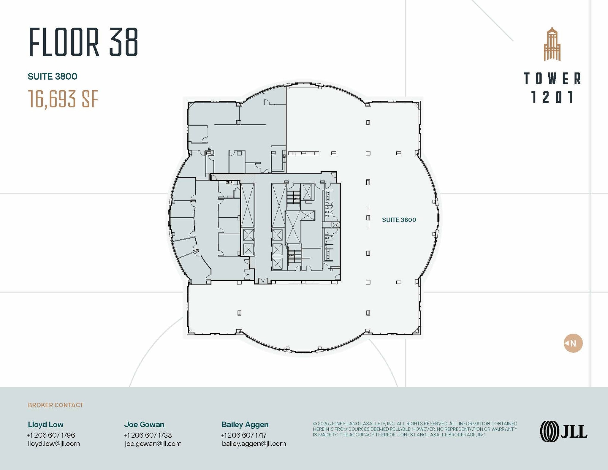 1201 3rd Ave, Seattle, WA à louer Plan d’étage– Image 1 sur 2