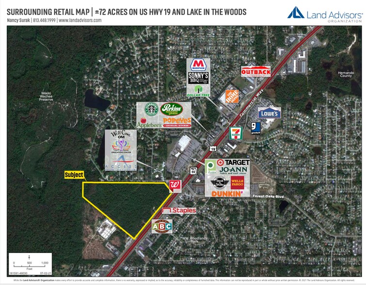 Commercial Way, Spring Hill, FL à vendre - Aérien – Image 1 sur 2