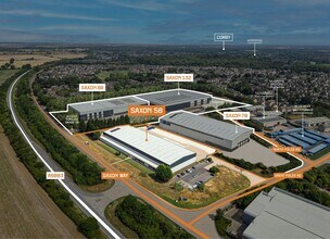 Saxon Way, Corby, NTH - Vue aérienne  vue de carte - Image1