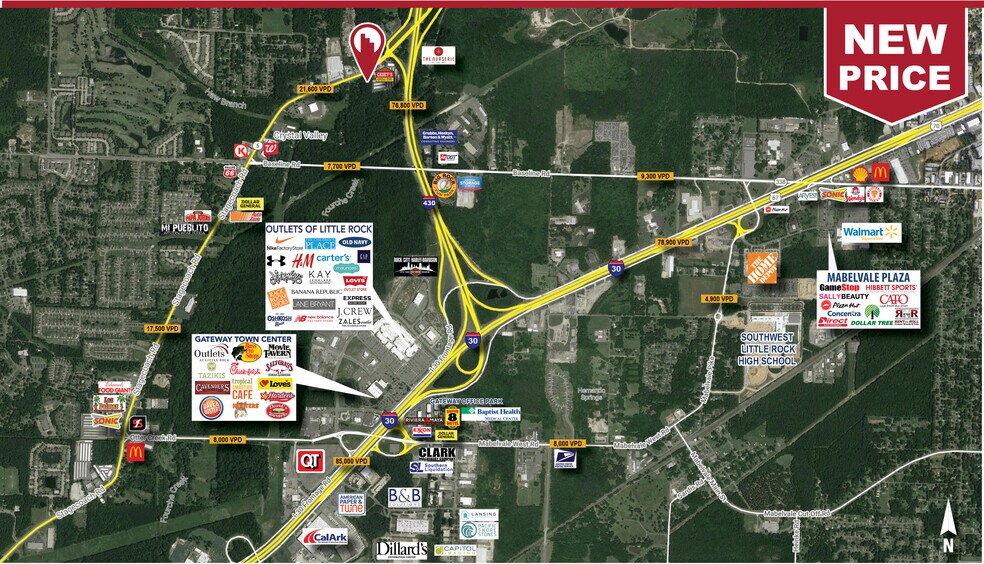8123 Stagecoach Rd, Little Rock, AR à vendre - Aérien – Image 2 sur 2