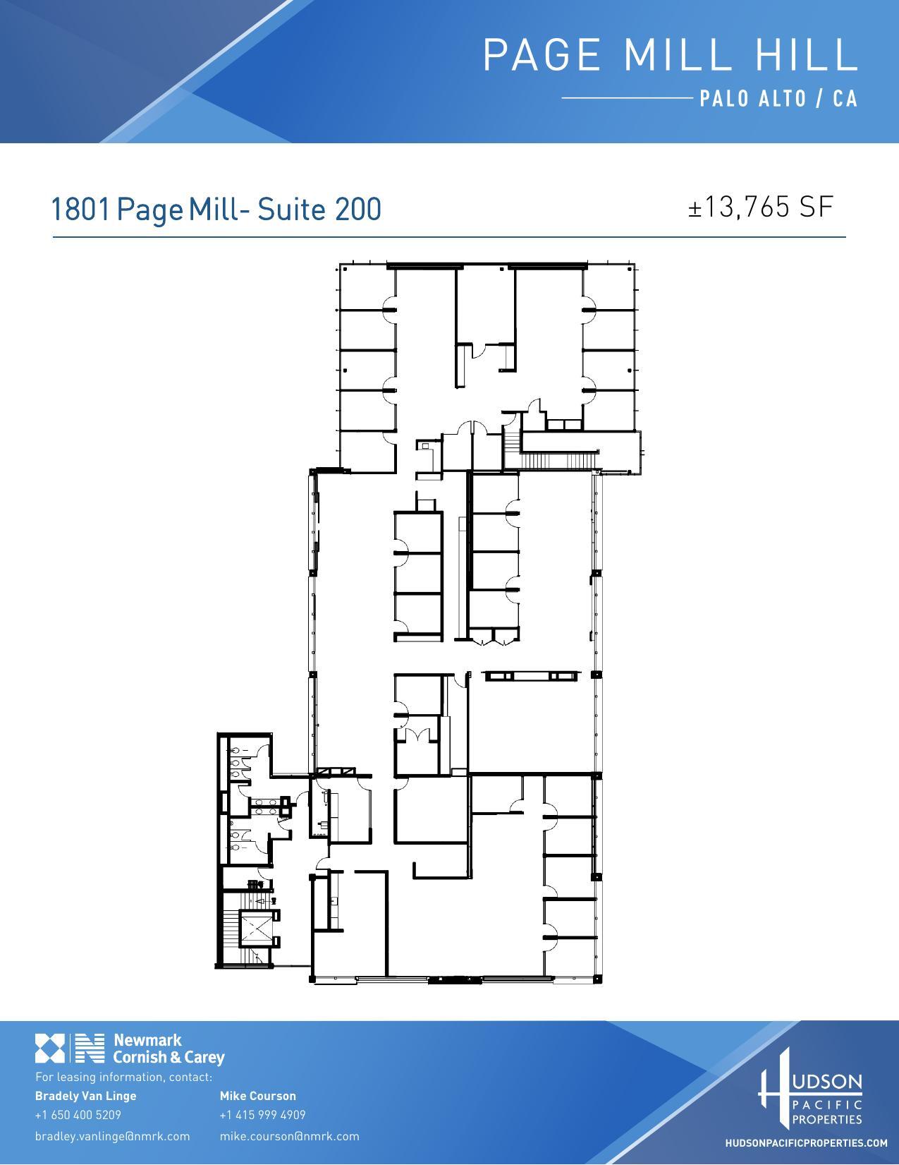 1801 Page Mill Rd, Palo Alto, CA à louer Plan d’étage– Image 1 sur 1