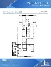 1801 Page Mill Rd, Palo Alto, CA à louer Plan d’étage– Image 1 sur 1