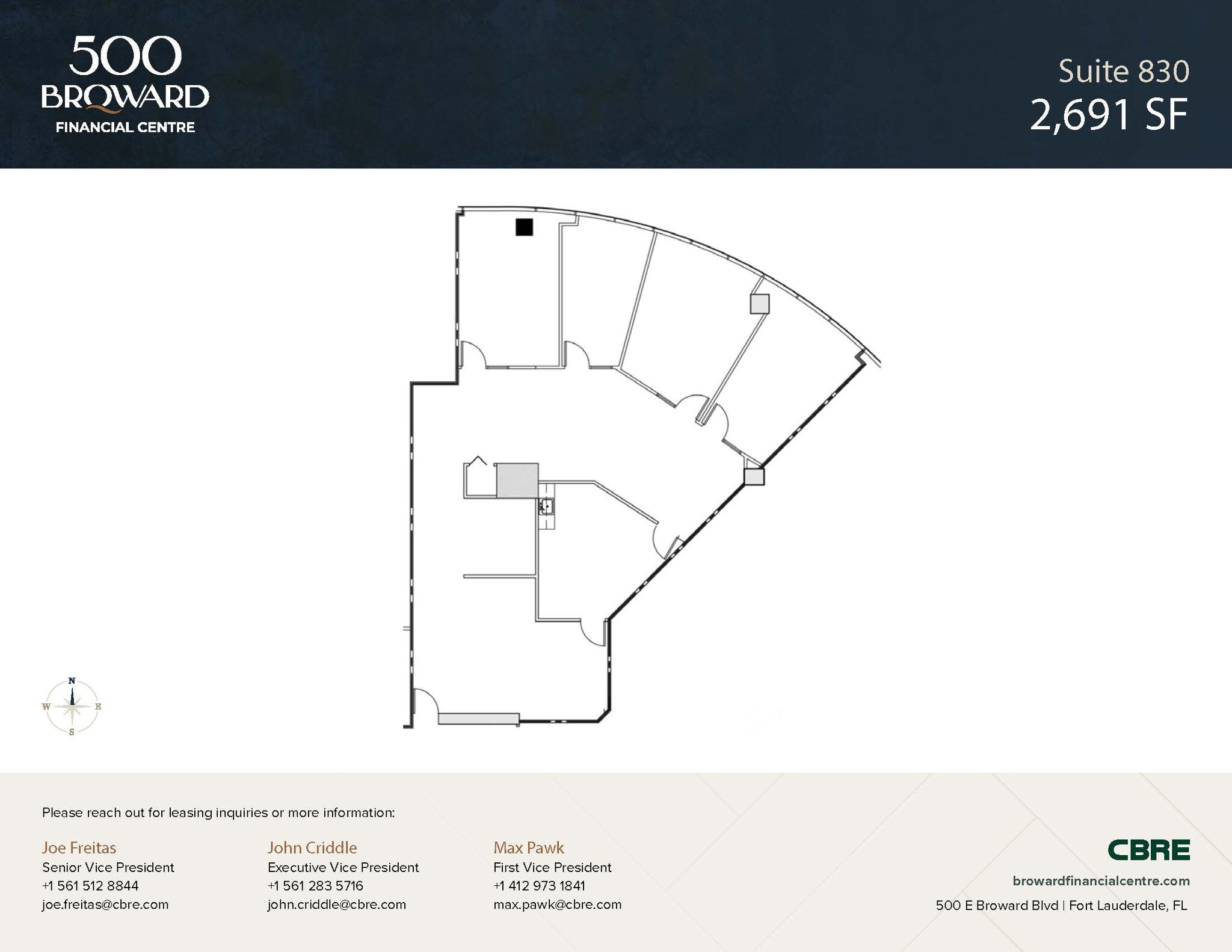 500 E Broward Blvd, Fort Lauderdale, FL à louer Photo intérieure– Image 1 sur 1